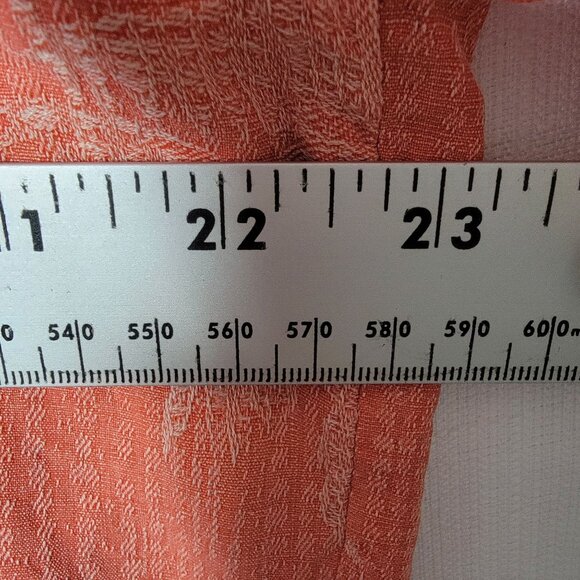 Tommy Bahama Mens Button Down Shirt Sz L Short Sleeve100% Silk Orange Palm Trees - Picture 7 of 11